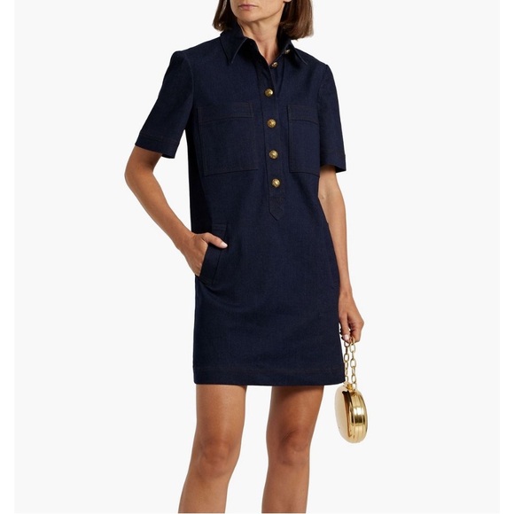 Veronica Beard Dresses & Skirts - VERONICA BEARD Koulis‎ denim mini shirt dress